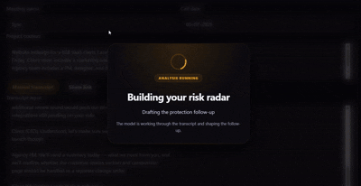 Animated preview of the Scoply platform workflow and outputs